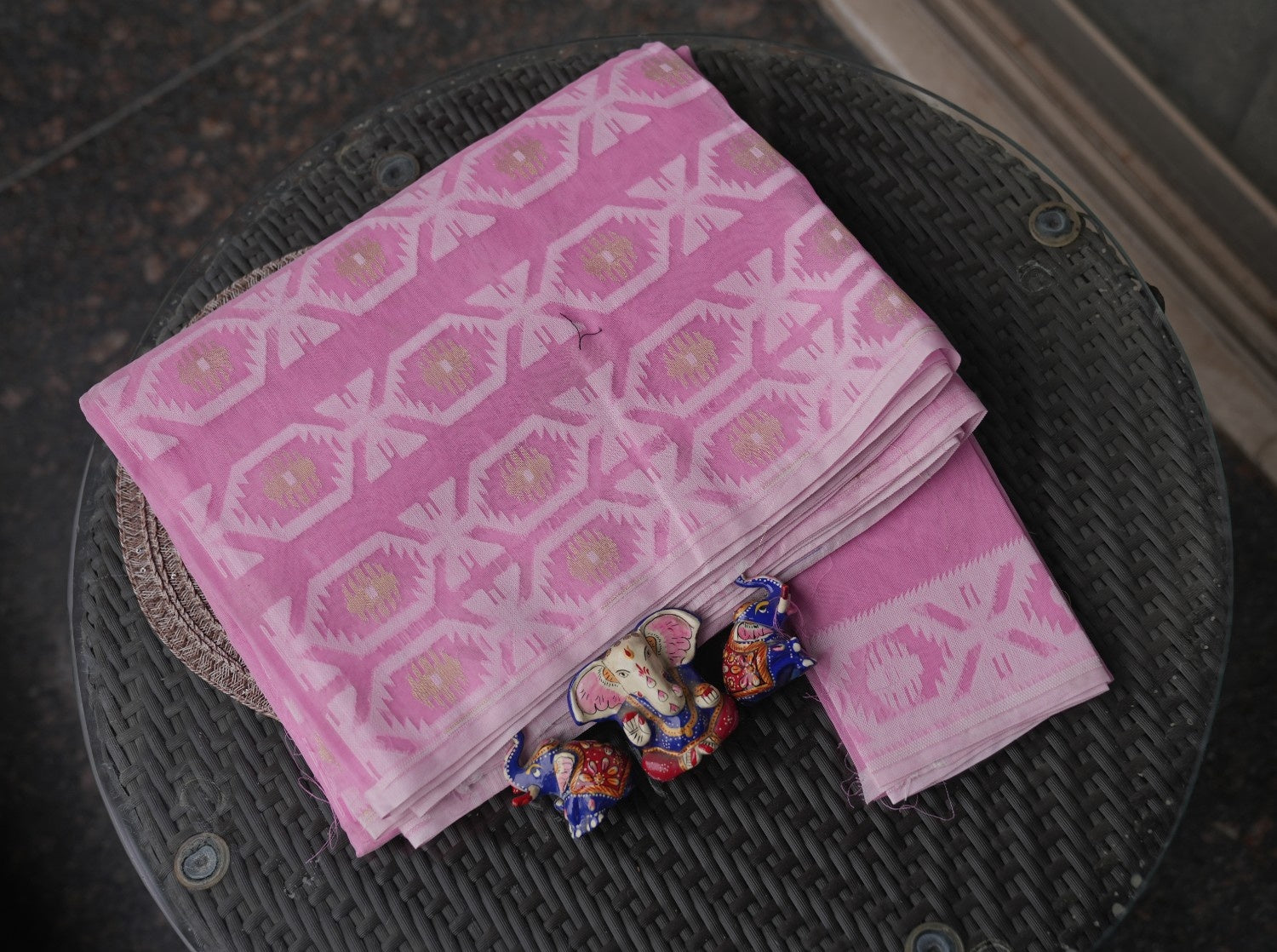 Pure Cotton Bengal Handwoven Jamdani Saree