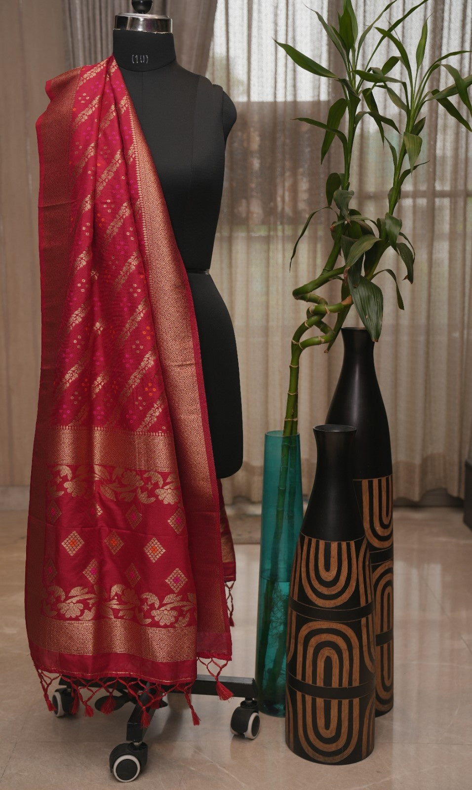 Banarasi Golden Zari Work Dupatta