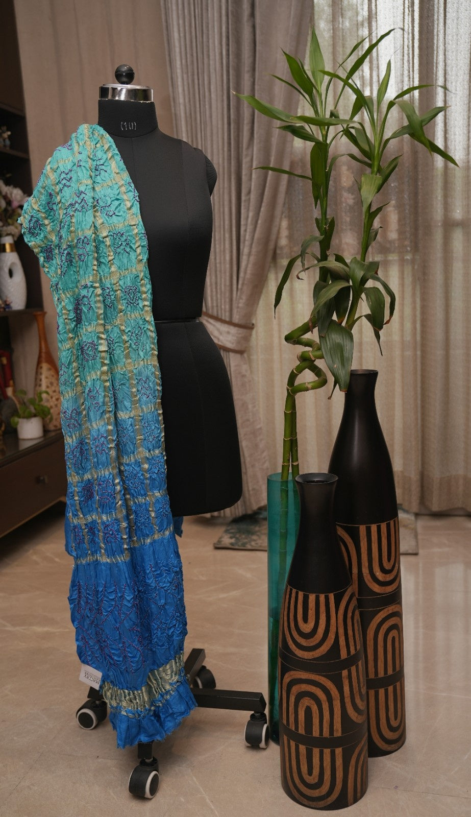 Pure Gajji Silk Gharchola Bandhej Dupatta